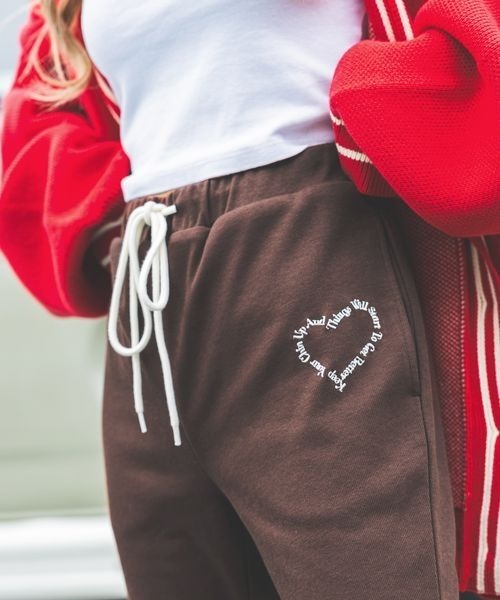 PBLIM（ページボーイリム）の「【PBLIM】ハートロゴフレアパンツ（その他パンツ・レディース・クリーム/ブラウン・FREE）」の11枚目の写真