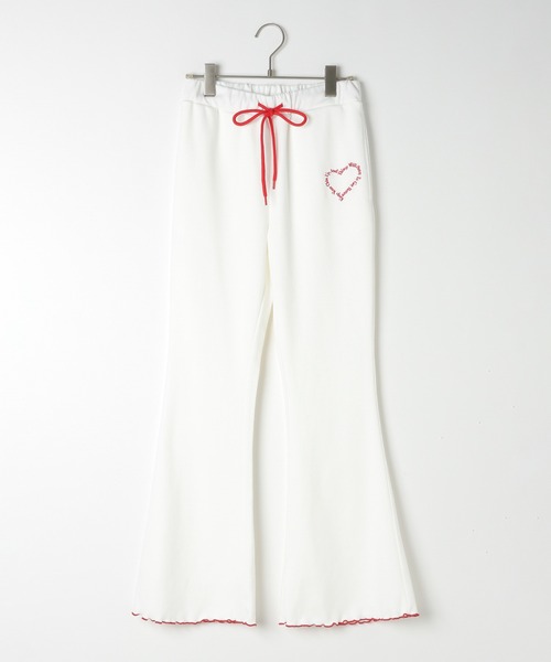 PBLIM（ページボーイリム）の「【PBLIM】ハートロゴフレアパンツ（その他パンツ・レディース・クリーム/ブラウン・FREE）」の18枚目の写真