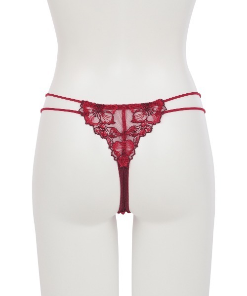 ☆Ravijour☆ワインレッド☆B70☆Tバック　size Sセット Ravijour（ラヴィジュール）の「セレーナTバック（ショーツ）」 - WEAR