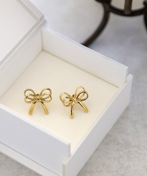 BAYFLOW（ベイフロー）の「ステンレス立体リボンピアス（ピアス（両耳用））」