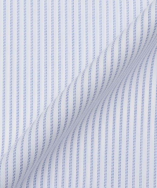 TOKYO SHIRTS(トウキョウシャツ)の「超形態安定ノーアイロン スナップダウン 長袖ビジネスワイシャツ(ビジネスシャツ・メンズ・ブルー・首回り37cm-裄丈80cm/首回り39cm-裄丈80cm/首回り39cm-裄丈84cm/首回り41cm-裄丈82cm/首回り41cm-裄丈86cm/首回り42cm-裄丈82cm/首回り42cm-裄丈86cm/首回り43cm-裄丈82cm/首回り43cm-裄丈86cm/首回り37cm-裄丈84cm)」の5枚目の写真