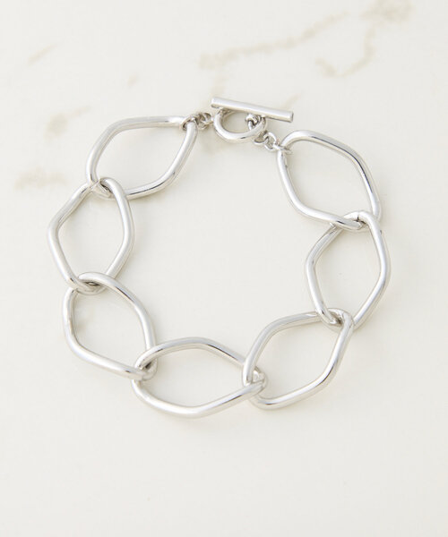 PAPILLONNER（パピヨネ）の「ボリュームチェーンブレスレット（ブレスレット・レディース・シルバー/ゴールド・FREE）」の5枚目の写真