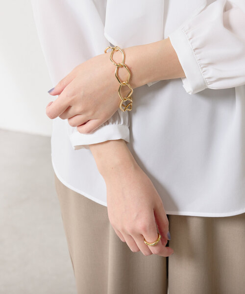 PAPILLONNER（パピヨネ）の「ボリュームチェーンブレスレット（ブレスレット・レディース・シルバー/ゴールド・FREE）」の10枚目の写真