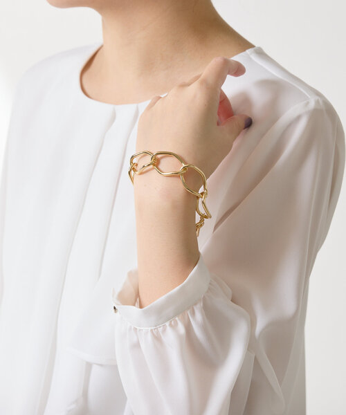 PAPILLONNER（パピヨネ）の「ボリュームチェーンブレスレット（ブレスレット・レディース・シルバー/ゴールド・FREE）」の12枚目の写真