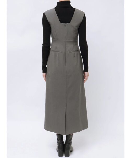 MURUA（ムルーア）の「フロントベルトジャンパースカート（ジャンパースカート・レディース・ブラック/グレー/モカ・1/2）」の12枚目の写真