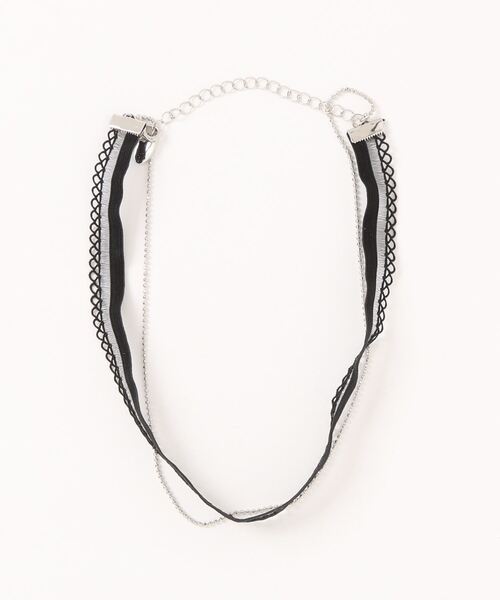 LOWRYS FARM（ローリーズファーム）の「レースチョーカー 283644（チョーカー・レディース・ブラック/ブラック系その他・FREE）」の4枚目の写真