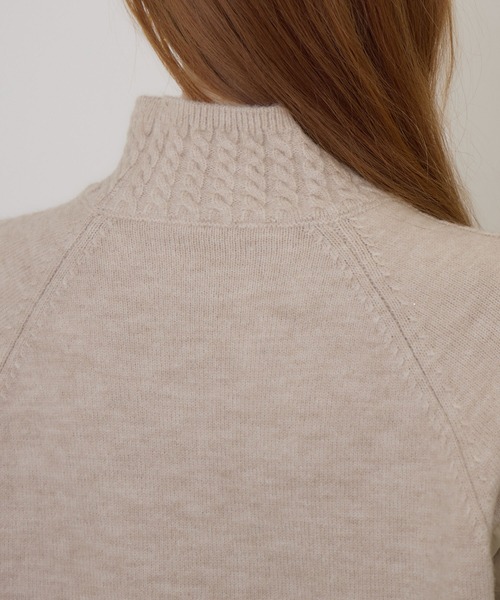 【セール】キルテイング×ニットプルオーバー（ニット/セーター）｜Paradise Picnic（パラダイスピクニック）