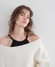 【bijorie】カップ付きホルターネックアメスリ（ショート）／NEW BASIC 25SS