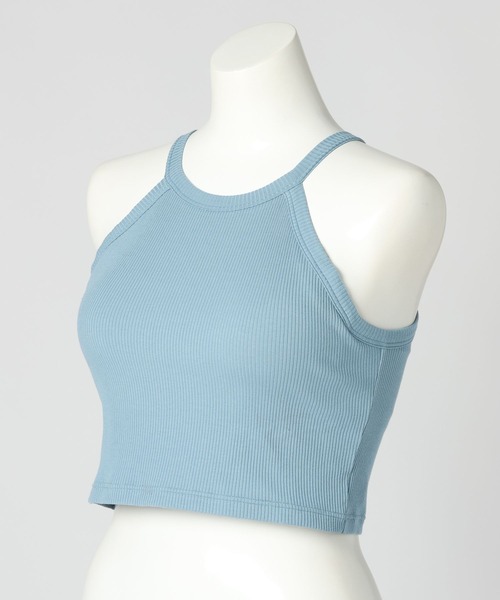 bijorie(ビジュリィ)の「【bijorie】カップ付きホルターネックアメスリ(ショート)/NEW BASIC 25SS(キャミソール・レディース・サックスブルー/ホワイト/カーキ/ブラック・LG/LARGE/MEDIUM)」の15枚目の写真