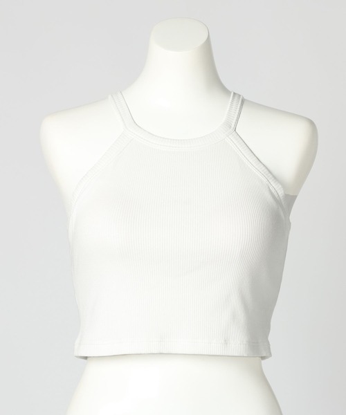 bijorie(ビジュリィ)の「【bijorie】カップ付きホルターネックアメスリ(ショート)/NEW BASIC 25SS(キャミソール・レディース・サックスブルー/ホワイト/カーキ/ブラック・LG/LARGE/MEDIUM)」の17枚目の写真