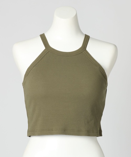 bijorie(ビジュリィ)の「【bijorie】カップ付きホルターネックアメスリ(ショート)/NEW BASIC 25SS(キャミソール・レディース・サックスブルー/ホワイト/カーキ/ブラック・LG/LARGE/MEDIUM)」の18枚目の写真