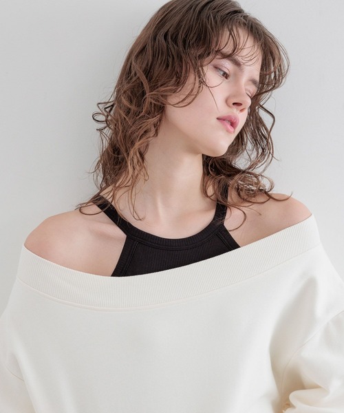 bijorie(ビジュリィ)の「【bijorie】カップ付きホルターネックアメスリ(ショート)/NEW BASIC 25SS(キャミソール・レディース・サックスブルー/ホワイト/カーキ/ブラック・LG/LARGE/MEDIUM)」の11枚目の写真