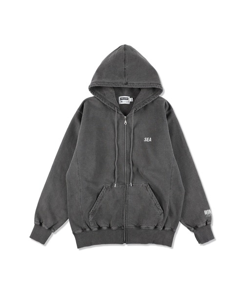 WIND AND SEA(ウィンダンシー)の「REDWOOD CLASSICS x WDS Pigment Logan Hooded Sweatshirt(パーカー・メンズ・ブラック/カーキ/ネイビー・MEDIUM/LARGE/X-LARGE/SMALL)」の12枚目の写真