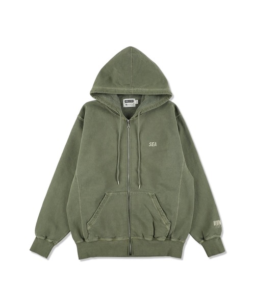 WIND AND SEA(ウィンダンシー)の「REDWOOD CLASSICS x WDS Pigment Logan Hooded Sweatshirt(パーカー・メンズ・ブラック/カーキ/ネイビー・MEDIUM/LARGE/X-LARGE/SMALL)」の10枚目の写真