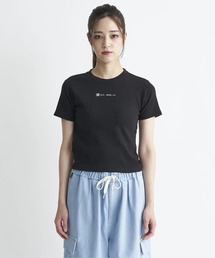 24 WS TELECO SHORT S/DCロクロップド丈半袖Tシャツ
