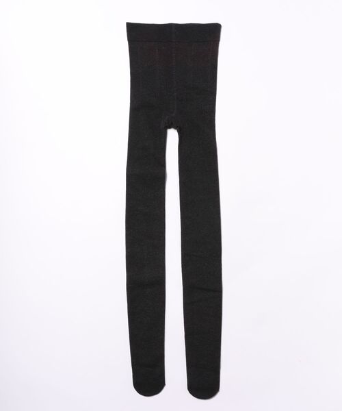 Fun & Daily（ファンアンドデイリー）の「F&D : 裏起毛・リブタイツ（タイツ/ストッキング・レディース・グレー/ブラック/チャコールグレー・FREE）」の6枚目の写真