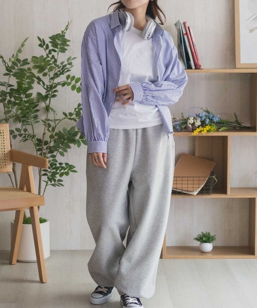 NAVY(ネイビー)の「nAvy ストライプ前開きシャツ(シャツ/ブラウス・レディース・ブルー系その他/ピンク系その他/ネイビー系/ベージュ系その他・L/M)」の15枚目の写真