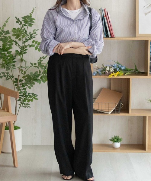 NAVY(ネイビー)の「nAvy ストライプ前開きシャツ(シャツ/ブラウス・レディース・ブルー系その他/ピンク系その他/ネイビー系/ベージュ系その他・L/M)」の20枚目の写真