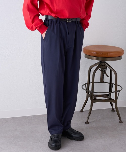 CIAOPANIC TYPY（チャオパニックティピー）の「ポンチテーパードスラックスパンツ（スラックス・メンズ・ネイビー/グレー/ブラック/ベージュ・SMALL/LARGE/MEDIUM）」の4枚目の写真