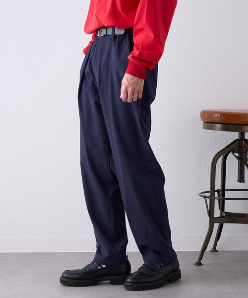 CIAOPANIC TYPY（チャオパニックティピー）の「ポンチテーパードスラックスパンツ（スラックス・メンズ・ネイビー/グレー/ブラック/ベージュ・SMALL/LARGE/MEDIUM）」の18枚目の写真