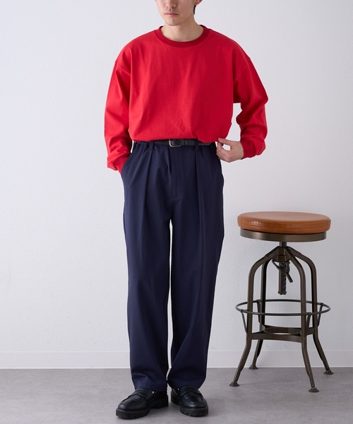 CIAOPANIC TYPY（チャオパニックティピー）の「ポンチテーパードスラックスパンツ（スラックス・メンズ・ネイビー/グレー/ブラック/ベージュ・SMALL/LARGE/MEDIUM）」の20枚目の写真