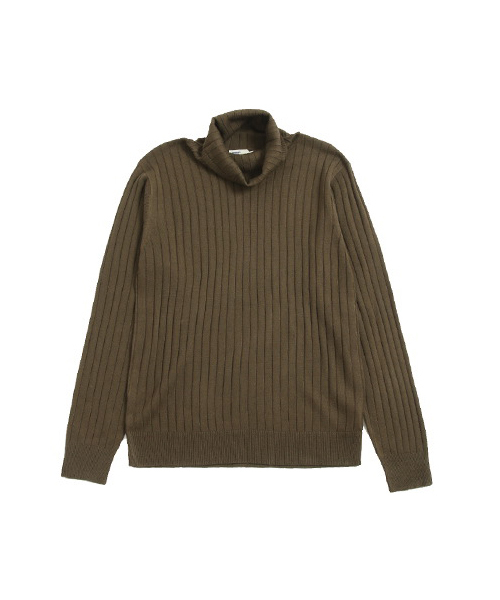 SEVENDAYS=SUNDAY（セブンデイズサンデイ）の「タートルネック　プルオーバー（ニット/セーター・メンズ・ネイビー/カーキ/オフホワイト・MEDIUM/SMALL/LARGE）」の3枚目の写真