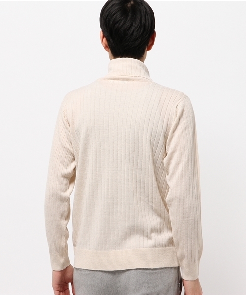 SEVENDAYS=SUNDAY（セブンデイズサンデイ）の「タートルネック　プルオーバー（ニット/セーター・メンズ・ネイビー/カーキ/オフホワイト・MEDIUM/SMALL/LARGE）」の7枚目の写真