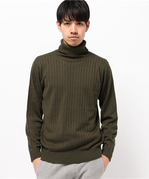 SEVENDAYS=SUNDAY（セブンデイズサンデイ）の「タートルネック　プルオーバー（ニット/セーター・メンズ・ネイビー/カーキ/オフホワイト・MEDIUM/SMALL/LARGE）」の11枚目の写真