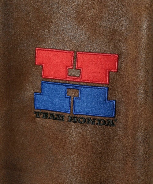 MEN'S BIGI（メンズビギ）の「【HONDA / ホンダ】別注 ビンテージライクフェイクスウェードパーカー（パーカー・メンズ・ブラウン/チャコールグレー・02/03）」の7枚目の写真