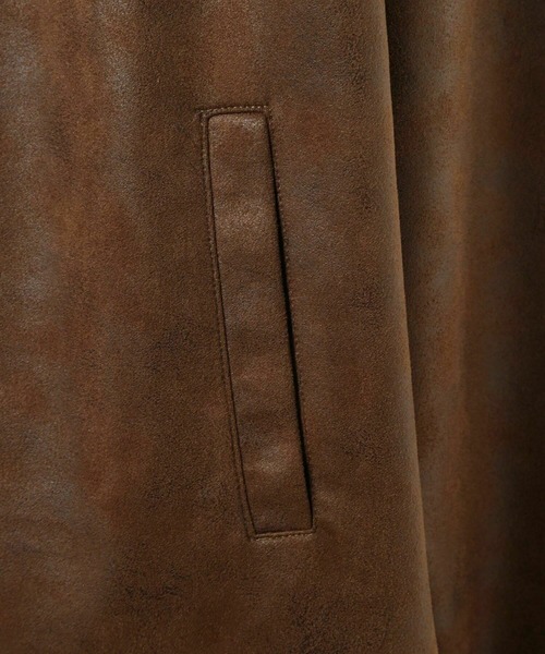MEN'S BIGI（メンズビギ）の「【HONDA / ホンダ】別注 ビンテージライクフェイクスウェードパーカー（パーカー・メンズ・ブラウン/チャコールグレー・02/03）」の9枚目の写真