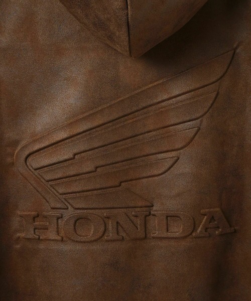 MEN'S BIGI（メンズビギ）の「【HONDA / ホンダ】別注 ビンテージライクフェイクスウェードパーカー（パーカー・メンズ・ブラウン/チャコールグレー・02/03）」の11枚目の写真