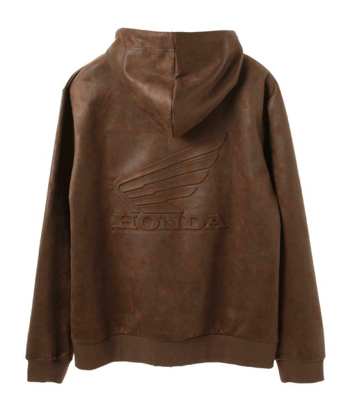 MEN'S BIGI（メンズビギ）の「【HONDA / ホンダ】別注 ビンテージライクフェイクスウェードパーカー（パーカー・メンズ・ブラウン/チャコールグレー・02/03）」の13枚目の写真