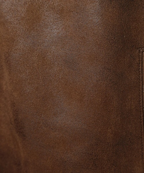 MEN'S BIGI（メンズビギ）の「【HONDA / ホンダ】別注 ビンテージライクフェイクスウェードパーカー（パーカー・メンズ・ブラウン/チャコールグレー・02/03）」の14枚目の写真