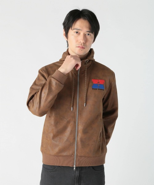 MEN'S BIGI（メンズビギ）の「【HONDA / ホンダ】別注 ビンテージライクフェイクスウェードパーカー（パーカー・メンズ・ブラウン/チャコールグレー・02/03）」の16枚目の写真