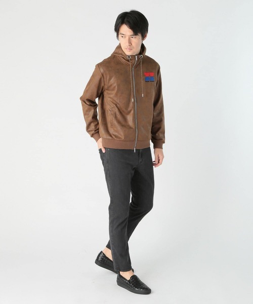 MEN'S BIGI（メンズビギ）の「【HONDA / ホンダ】別注 ビンテージライクフェイクスウェードパーカー（パーカー・メンズ・ブラウン/チャコールグレー・02/03）」の19枚目の写真