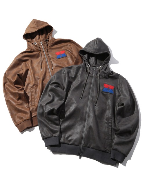 MEN'S BIGI（メンズビギ）の「【HONDA / ホンダ】別注 ビンテージライクフェイクスウェードパーカー（パーカー・メンズ・ブラウン/チャコールグレー・02/03）」の22枚目の写真