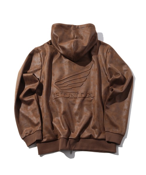 MEN'S BIGI（メンズビギ）の「【HONDA / ホンダ】別注 ビンテージライクフェイクスウェードパーカー（パーカー・メンズ・ブラウン/チャコールグレー・02/03）」の21枚目の写真