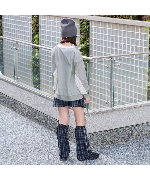 algy（アルジー）の「シャカシャカBIGロンT（Tシャツ/カットソー・キッズ・ネイビー/グレー/オフホワイト・XX-SMALL/X-SMALL/MEDIUM/SMALL）」の5枚目の写真