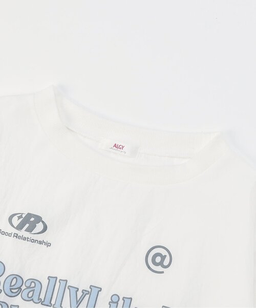 algy（アルジー）の「シャカシャカBIGロンT（Tシャツ/カットソー・キッズ・ネイビー/グレー/オフホワイト・XX-SMALL/X-SMALL/MEDIUM/SMALL）」の13枚目の写真