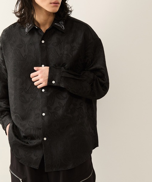 JUNRED(ジュンレッド)の「ペイズリージャガードシャツ(シャツ/ブラウス・メンズ・ブラック/ホワイト系その他/ブルー系その他6・S/M/L)」の3枚目の写真