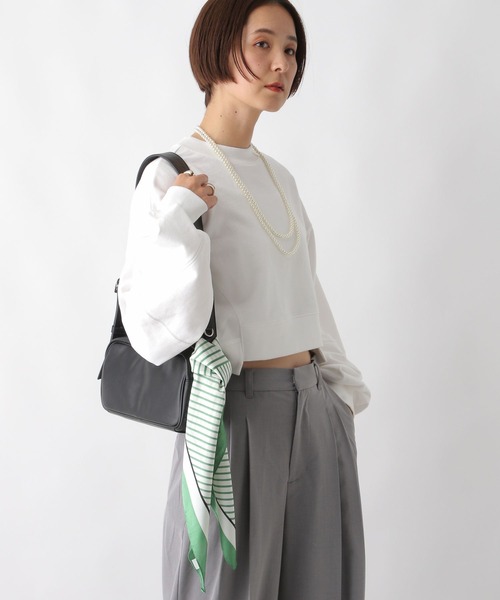 LEPSIM（レプシィム）の「スクエアスカーフ　303226（バンダナ/スカーフ・レディース・グリーン/ブラック/ライトピンク/ブラウン系その他/ブラック系その他/イエロー系その他/レッド系その他・ONE SIZE）」の12枚目の写真