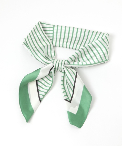 LEPSIM（レプシィム）の「スクエアスカーフ　303226（バンダナ/スカーフ・レディース・グリーン/ブラック/ライトピンク/ブラウン系その他/ブラック系その他/イエロー系その他/レッド系その他・ONE SIZE）」の18枚目の写真