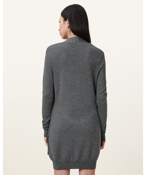 ALLSAINTS(オールセインツ)の「DRINA DRAPED WOOL DRESS | DRINA ドレープ ウール ドレス・ワンピース(ワンピース・レディース・グレー系その他・XS/S/M/L)」の3枚目の写真