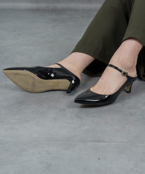 CORSO ROMA，9（コルソローマ）の「【CORSO ROMA,9/コルソローマ9】アンクルストラップパンプス（パンプス・レディース・シルバー/ブラック・37/39/36/38）」の19枚目の写真