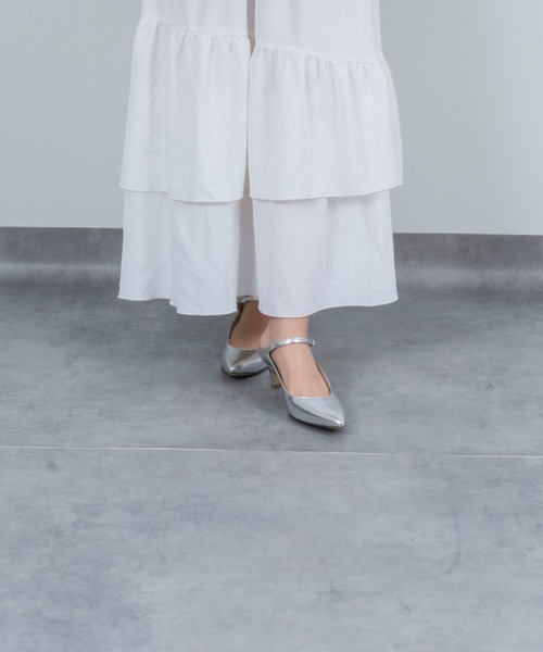 CORSO ROMA，9（コルソローマ）の「【CORSO ROMA,9/コルソローマ9】アンクルストラップパンプス（パンプス・レディース・シルバー/ブラック・37/39/36/38）」の11枚目の写真