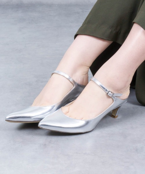 CORSO ROMA，9（コルソローマ）の「【CORSO ROMA,9/コルソローマ9】アンクルストラップパンプス（パンプス・レディース・シルバー/ブラック・37/39/36/38）」の13枚目の写真