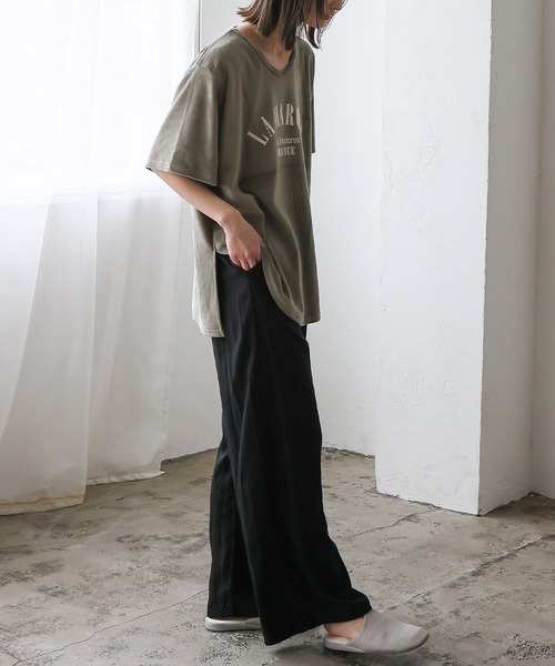 VitaFelice（ヴィータフェリーチェ）の「スムースタッチ　レーヨン　イージーロングパンツ（その他ルームウェア・レディース・ブラック/ベージュ/グレー/ブルー・FREE）」の20枚目の写真