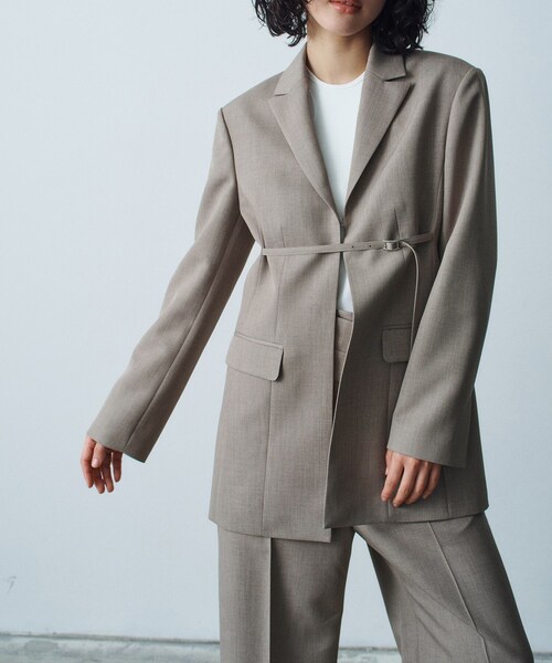 ◇CODE A｜belted chic jacket