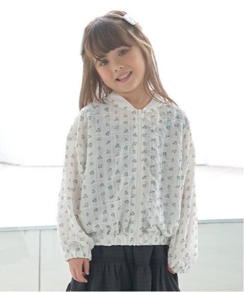 Lycee mine(リセマイン)の「【セットアップ可能】シアービッグシルエットジャケット【子供服】【キッズ】【女の子】(ブルゾン・キッズ・レモンイエロー/オフホワイト/ラベンダー・150cm/140cm/110cm/100cm/130cm/120cm)」の1枚目の写真