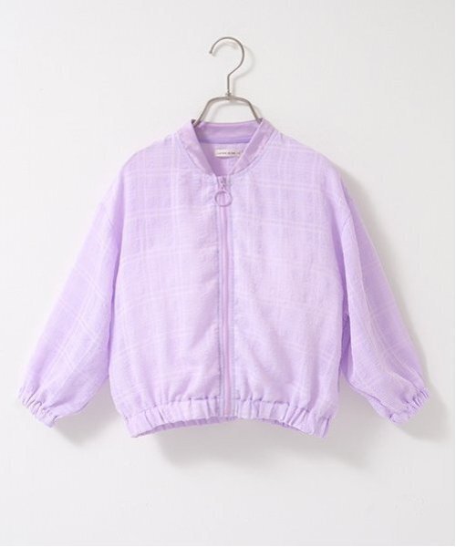 Lycee mine(リセマイン)の「【セットアップ可能】シアービッグシルエットジャケット【子供服】【キッズ】【女の子】(ブルゾン・キッズ・レモンイエロー/オフホワイト/ラベンダー・150cm/140cm/110cm/100cm/130cm/120cm)」の5枚目の写真